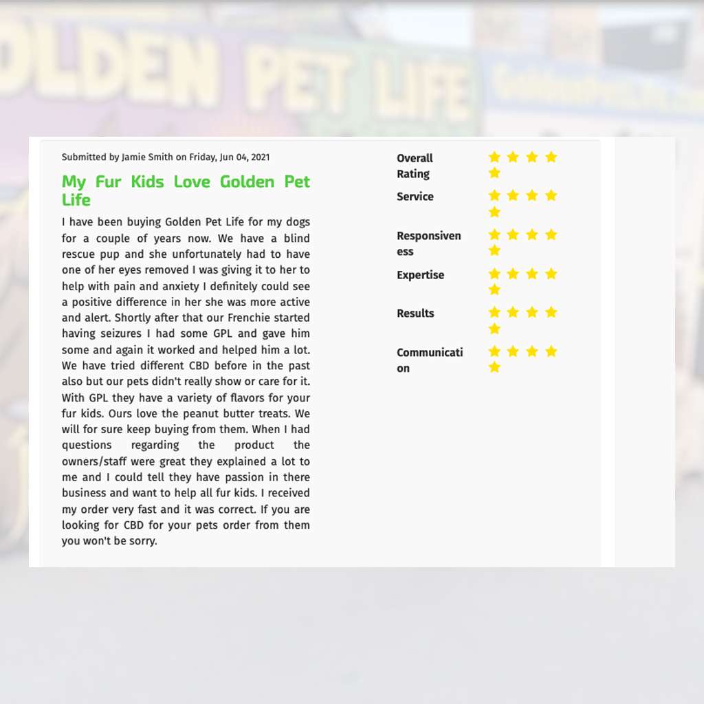tesimonial 2 1 - Testimonials - Golden Pet Life