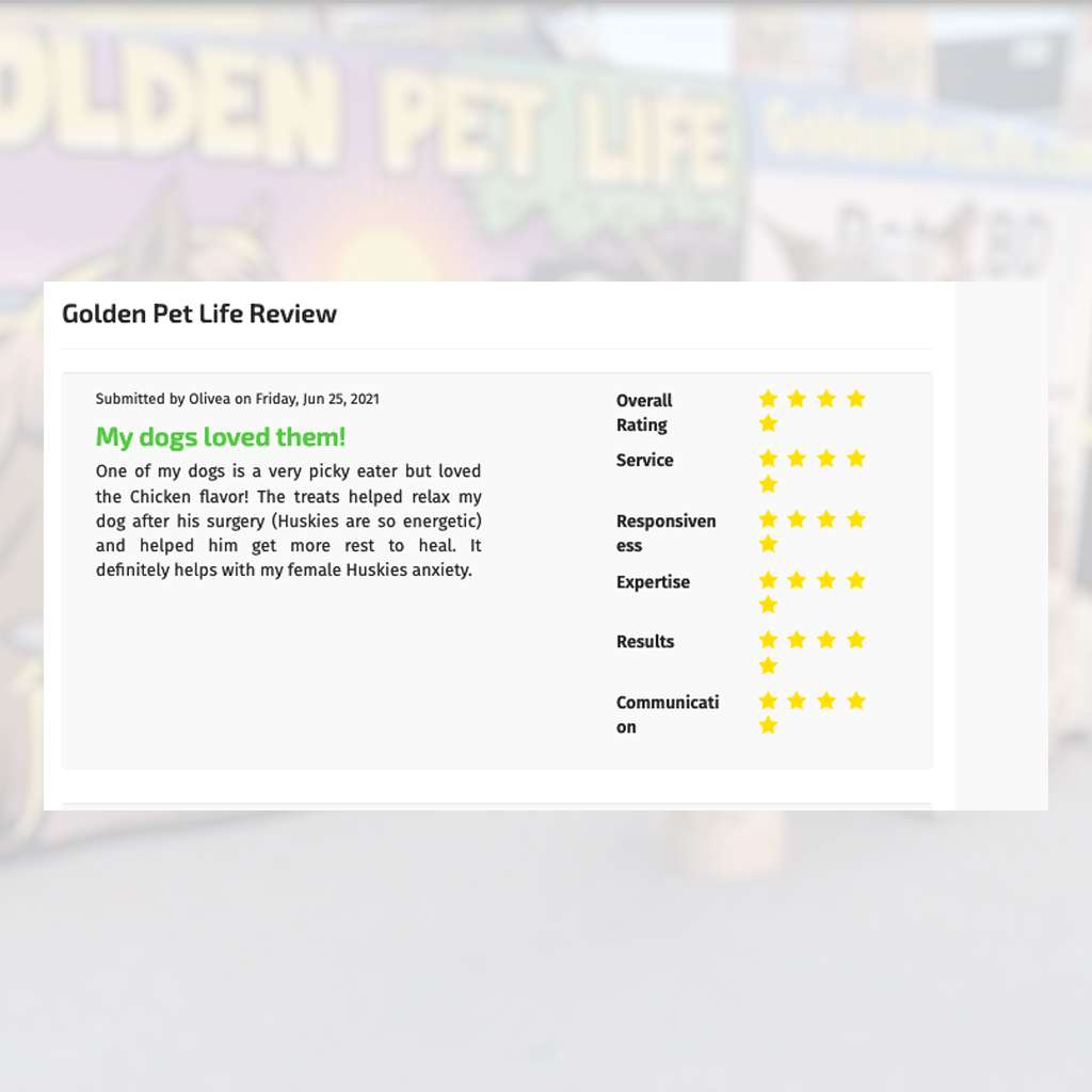 testomonial 3 - Testimonials - Golden Pet Life