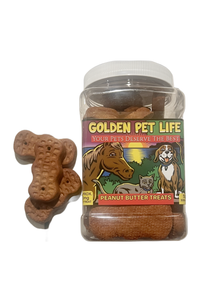 Golden Pet Life CBD Peanut Butter Dog Treats – High Dose 10 mg Each